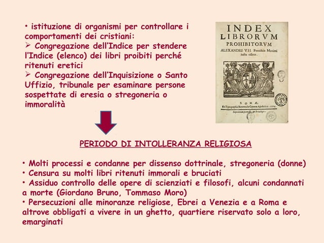 La Riforma Protestante E La Controriforma