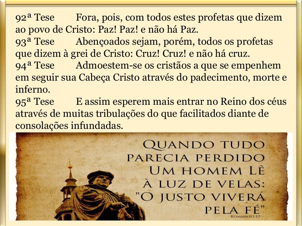 as 95 tese de martinho lutero