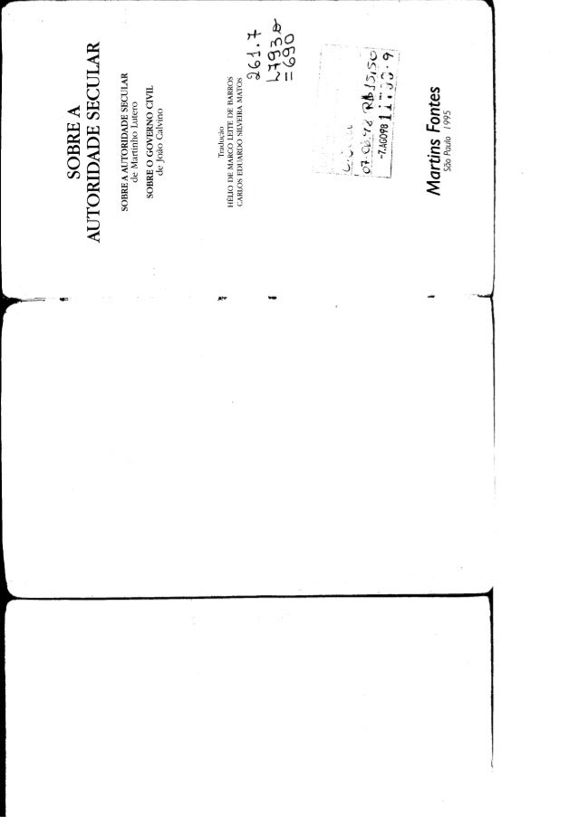 Lutero sobre a autoridade secular