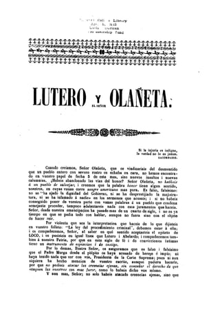 Lutero y el Señor Olañeta. 1859.