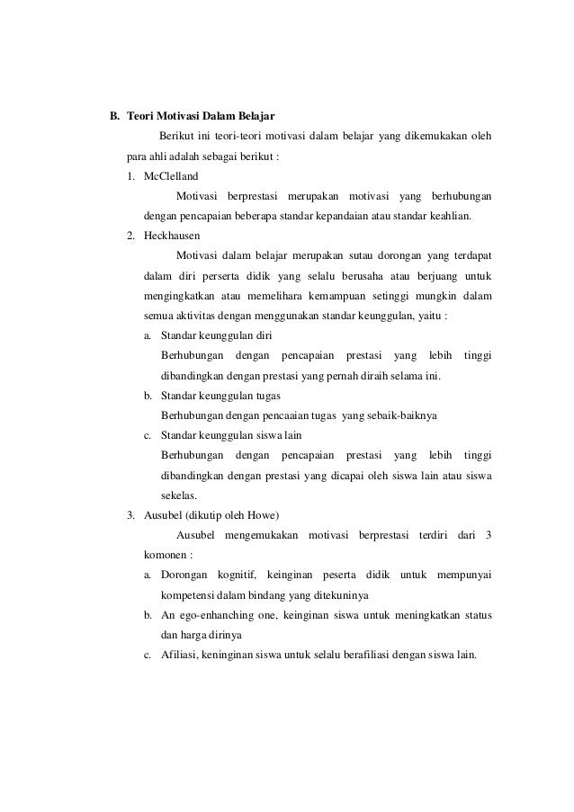 MOTIVASI DALAM BELAJAR