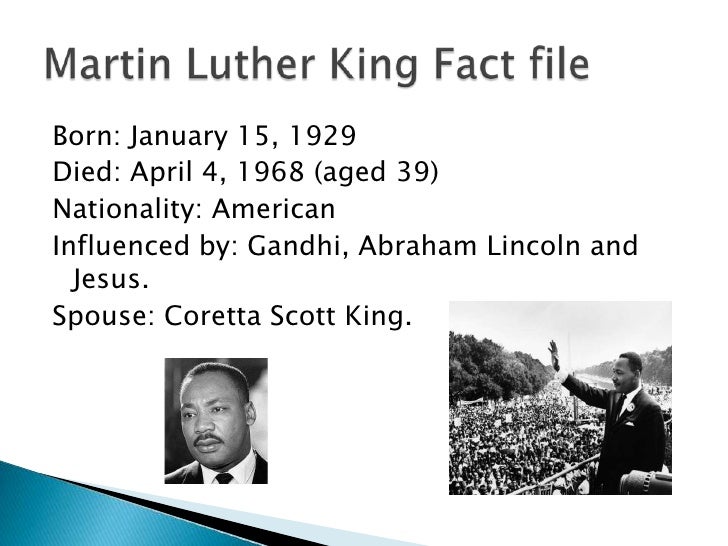 Luther king powerpoint