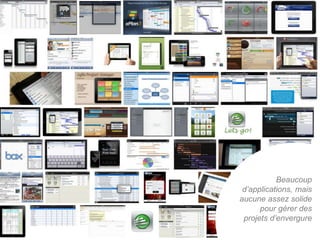 Beaucoup
 d’applications, mais
aucune assez solide
      pour gérer des
 projets d’envergure
 