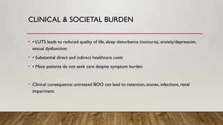 Lower Urinary Tract Symptoms (LUTS) Detailed Clinical Presentation | PPTX