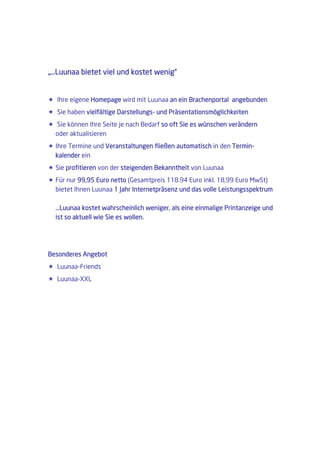 Luunaa Verkaufspraesentation