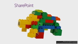 SharePoint
Photo via Creative Commons
http://www.flickr.com/photos/kisocci/3118105042/
 