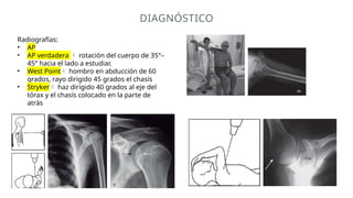 LUXACIÓN GLENOHUMERAL ANTERIOR, POSTERIOR, | PPTX