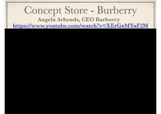 Concept Store - Karl Lagerfeld 
Le flagship fait office de référence en matière de Connected Store 
Pensé autour de l’iconique Karl Lagerfeld 
La boutique se veut communautaire pour des clients désireux de 
vivre une expérience d’achat collective. 
« L’outil digital permet de toucher l’essence même du créateur et 
humanise ainsi la marque » 
Caroline Lebar, stratégie Retail de Karl Lagerfeld 
 