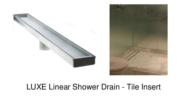 luxe linear drains floor drain luxe stainless steel square tile insert drain linear shower drains presentation luxe linear drains floor drain luxe stainless steel square tile insert drain linear shower drains presentation