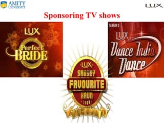 Sponsoring TV shows 