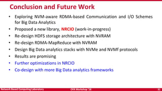 High-Performance Big Data Analytics with RDMA over NVM and NVMe-SSD | PDF