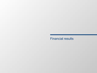 Financial results 