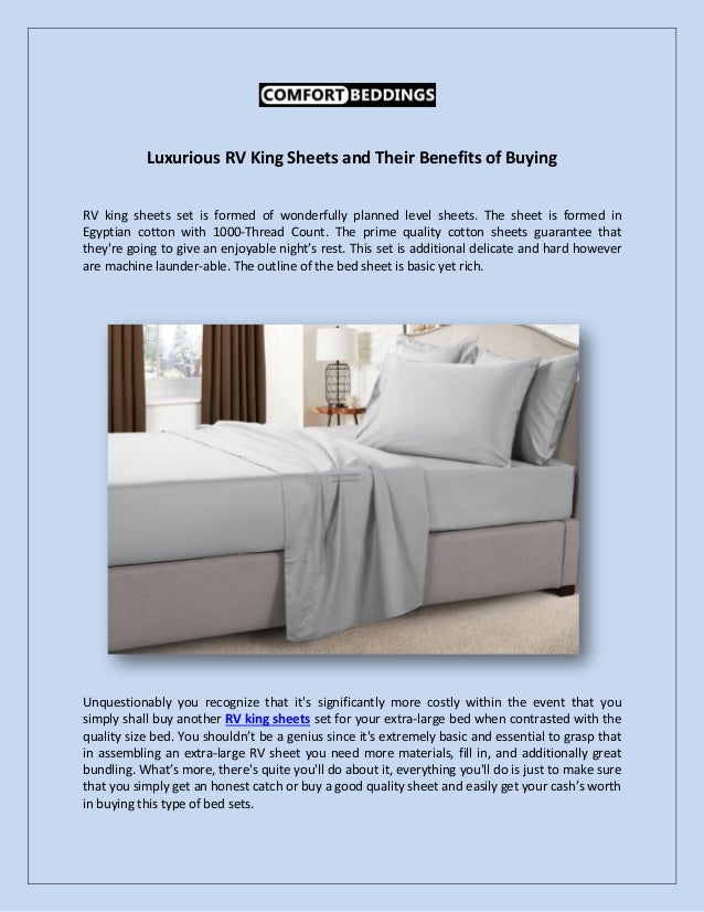 Luxurious rv king sheets and their benefits of buying converted
