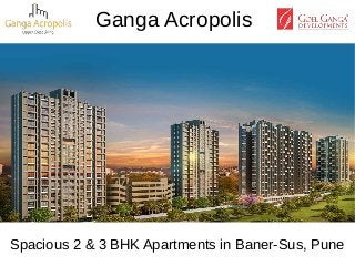 Spacious 2 & 3 BHK Apartments in Baner-Sus, Pune
Ganga Acropolis
 