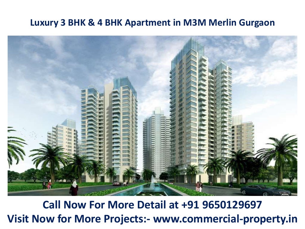 Luxury 3 bhk & 4 bhk apartment in M3M Merlin Gurgaon 9650129697