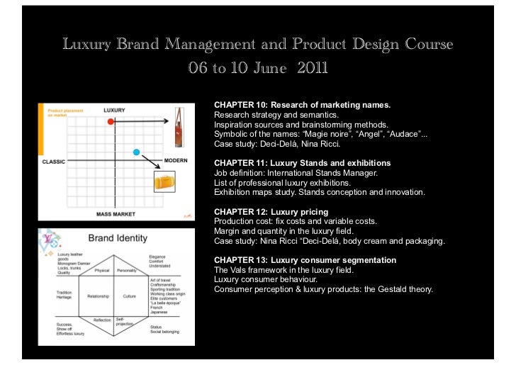 Luxury Brand Management Course