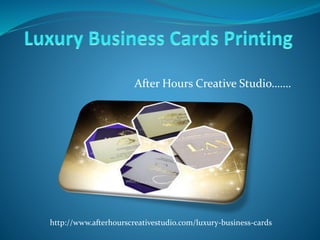 After Hours Creative Studio…….
http://www.afterhourscreativestudio.com/luxury-business-cards
 