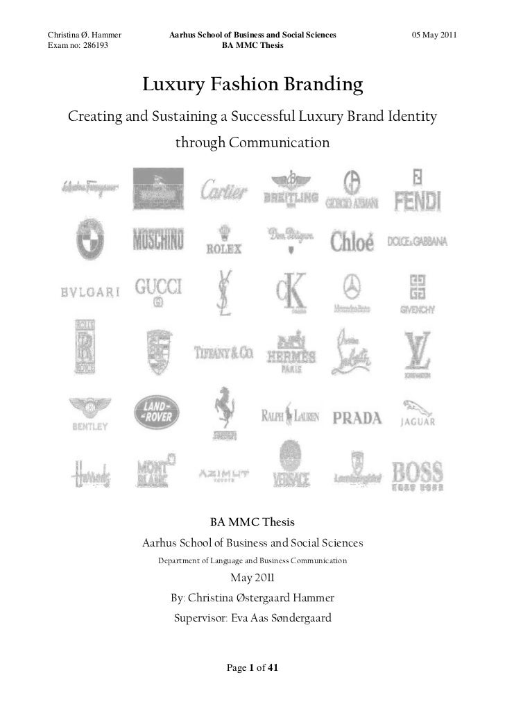 Dissertation on fashion brands list