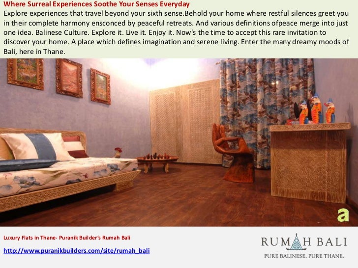 Luxury flats in thane puranik builder's rumah bali