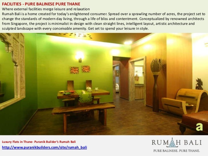 Luxury flats in thane puranik builder's rumah bali