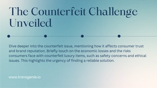 Luxury Goods Blockchain Traceability Software | PDF