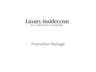 Promotion Package
 