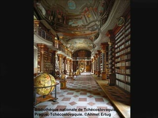 Bibliothèque nationale de Tchécoslovaquie, Prague, Tchécoslovaquie. ©Ahmet Ertug 
