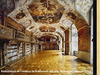 Bibliothèque de l’Abbaye de Waldassen, Bavière, Allemagne. ©Ahmet Ertug        