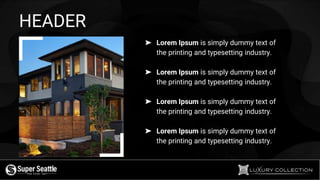 HEADER
➤ Lorem Ipsum is simply dummy text of
the printing and typesetting industry.
➤ Lorem Ipsum is simply dummy text of
the printing and typesetting industry.
➤ Lorem Ipsum is simply dummy text of
the printing and typesetting industry.
➤ Lorem Ipsum is simply dummy text of
the printing and typesetting industry.
 