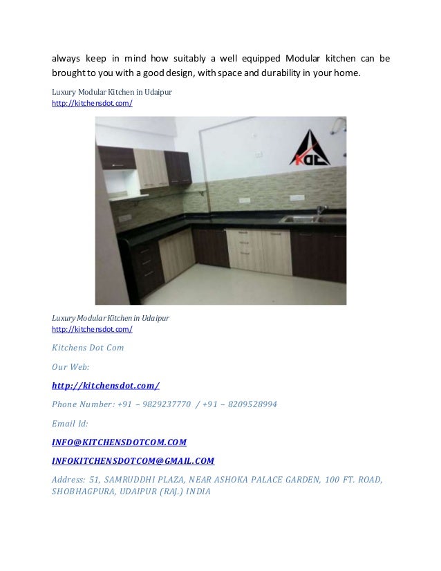 Luxury modular kitchen in udaipur