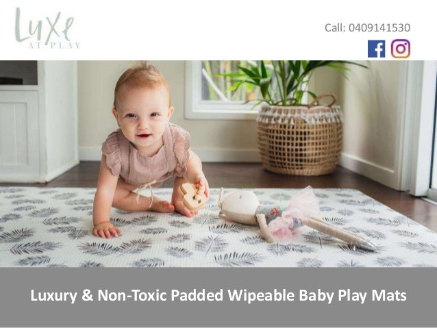 wipeable baby play mat