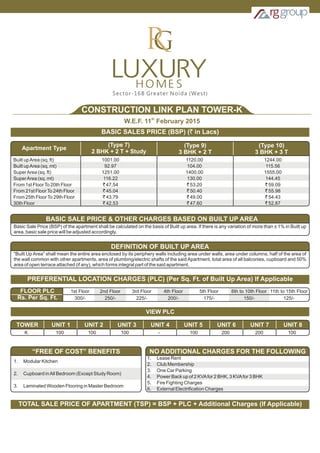 Luxury price list clp tower k (11 feb'15)