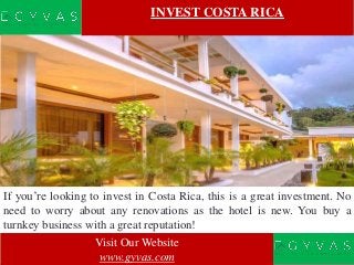 INVEST COSTA RICA
If you’re looking to invest in Costa Rica, this is a great investment. No
need to worry about any renova...