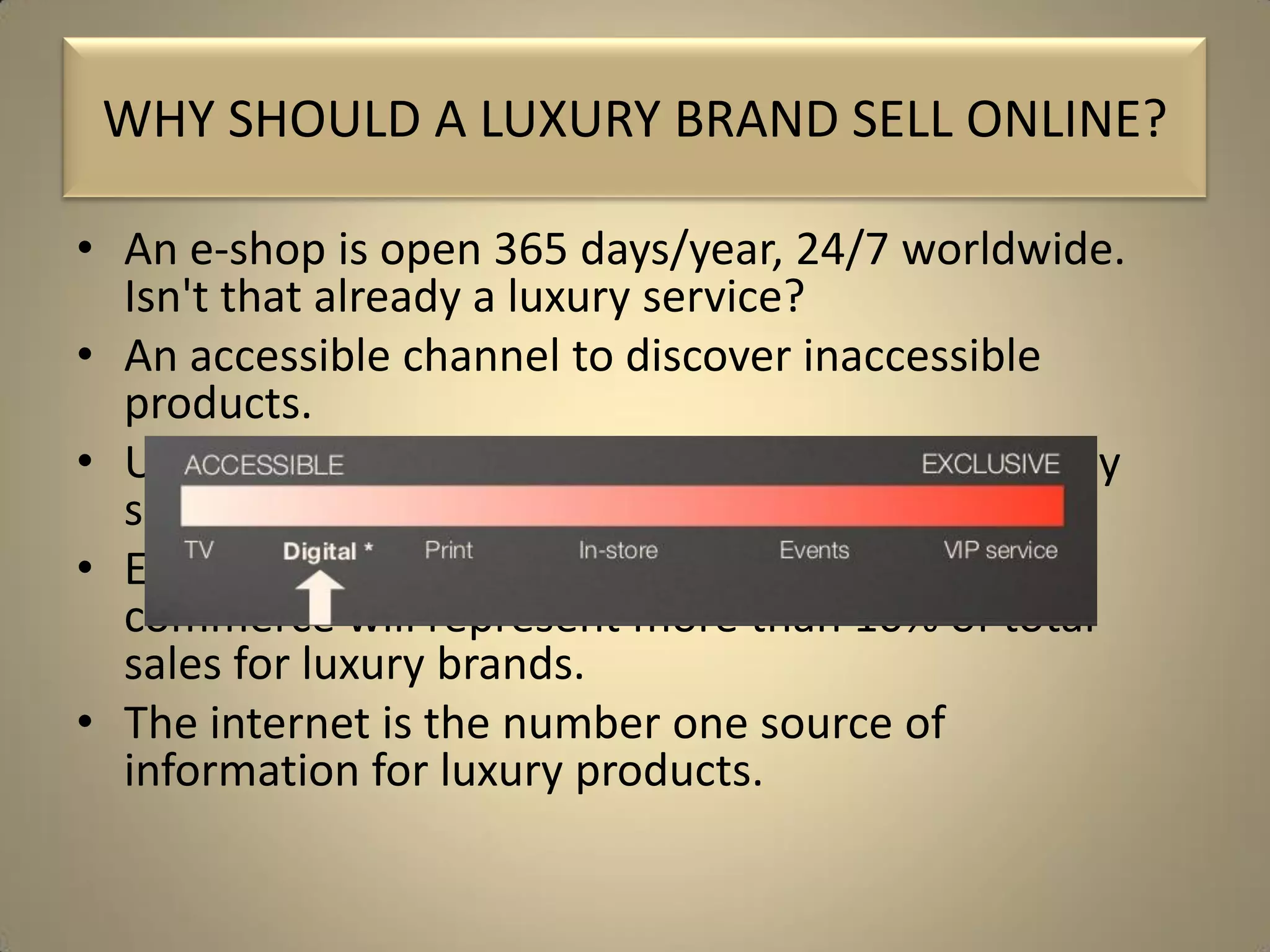 E2020 Online Luxury Shopping PPT E2020 Online Luxury Shopping PPT