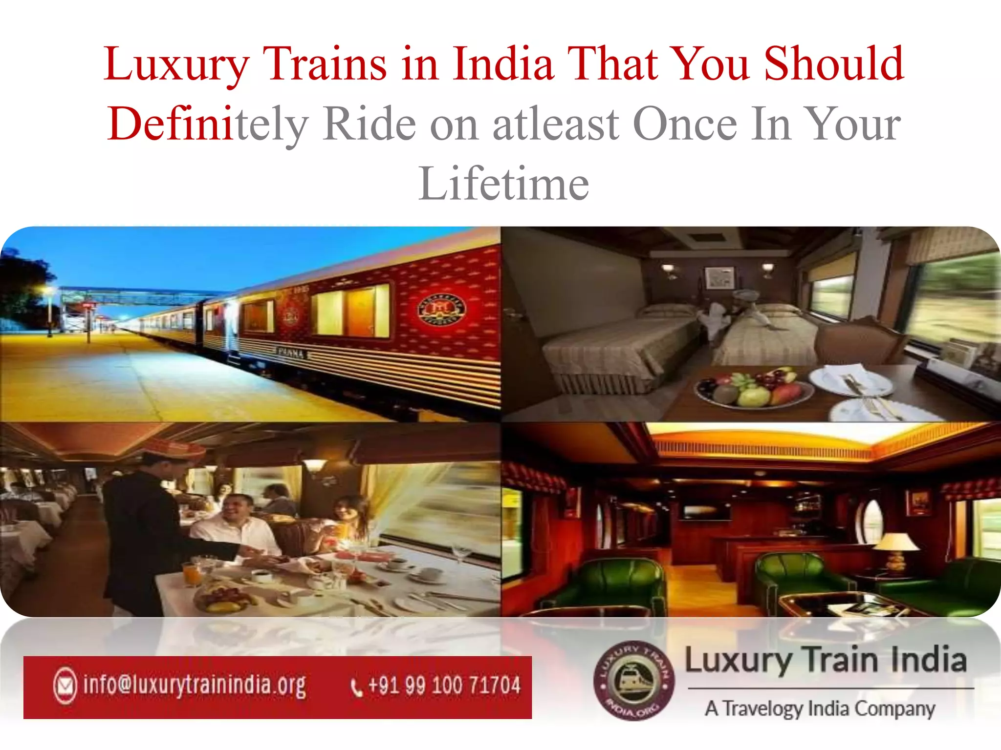 Luxury Trains in India That You Should Definitely Ride on atleast Once ...