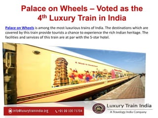Luxury Trains in India That You Should Definitely Ride on atleast Once ...