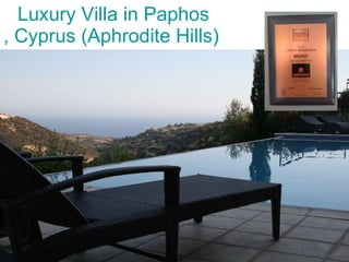 Luxury Villa in  Paphos , Cyprus (Aphrodite Hills)  