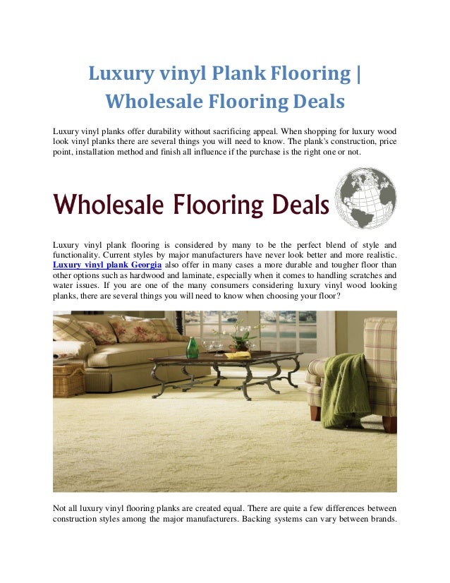 Luxury Vinyl Plank Flooring