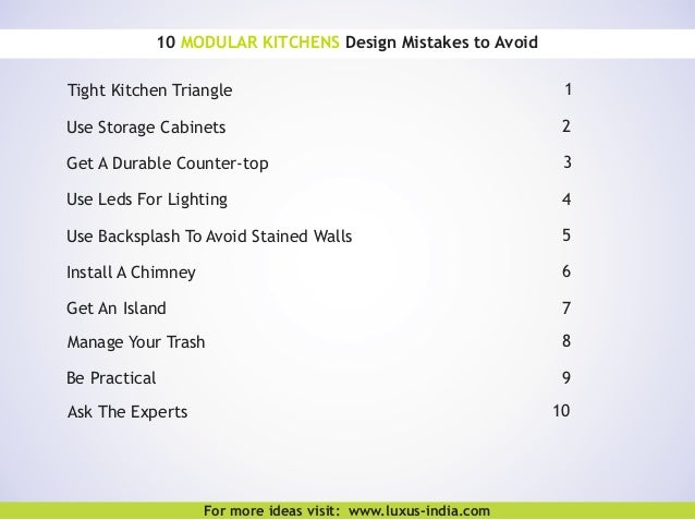Kitchen Design Mistakes 10 modular kitchen design mistakes to avoid Kitchen Design Mistakes 10 modular kitchen design mistakes to avoid
