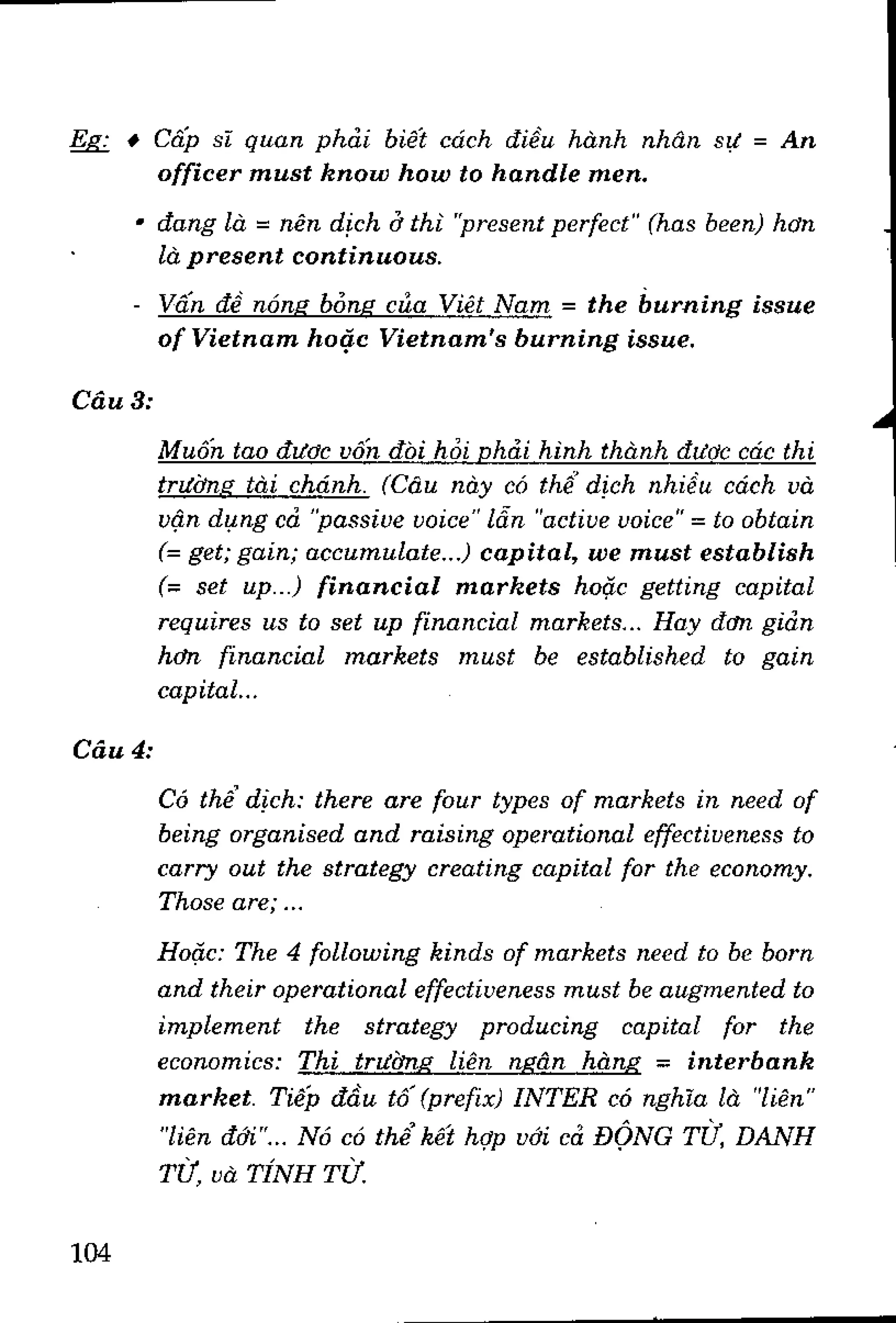 Luyện dịch Việt Anh