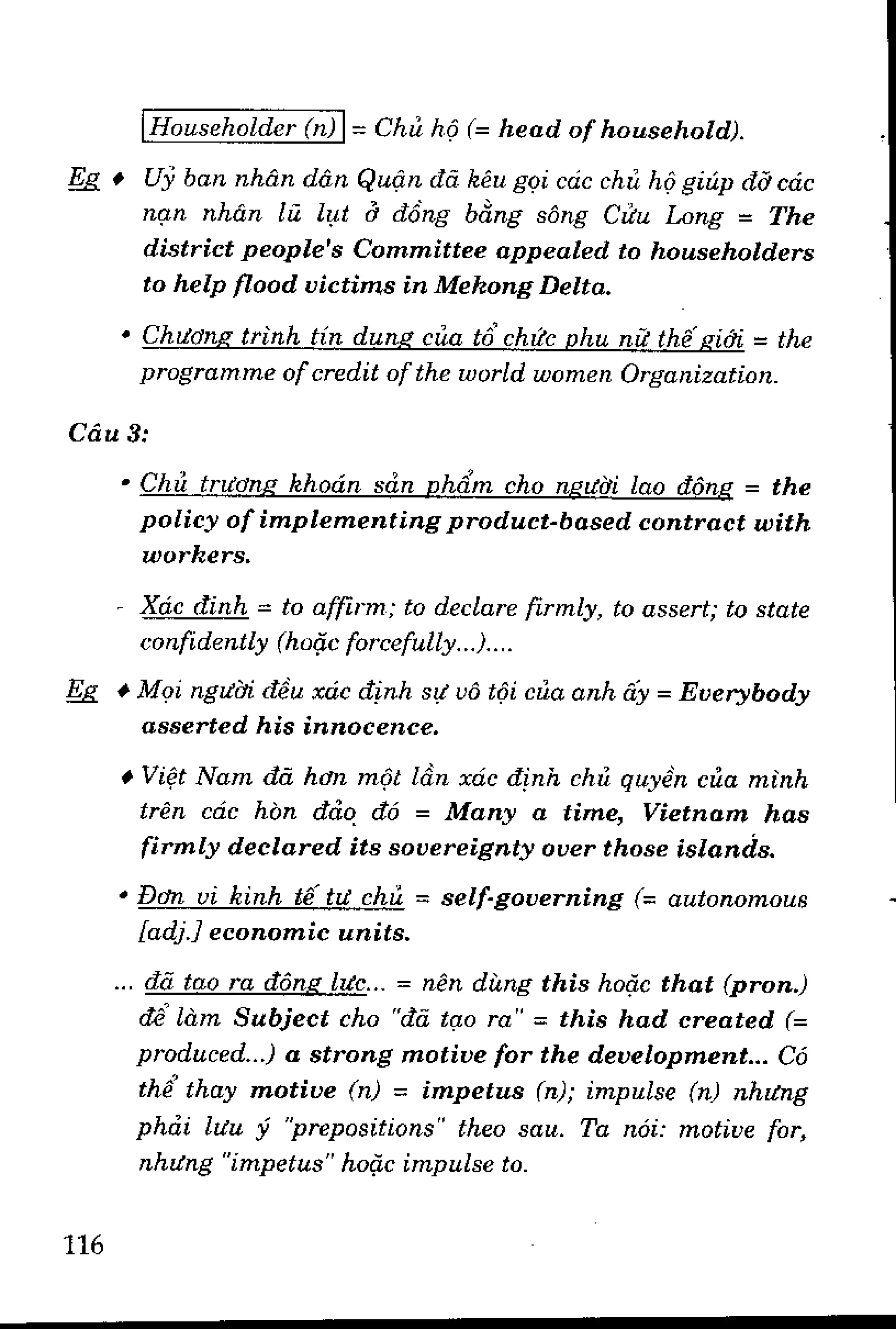 Luyện dịch Việt Anh