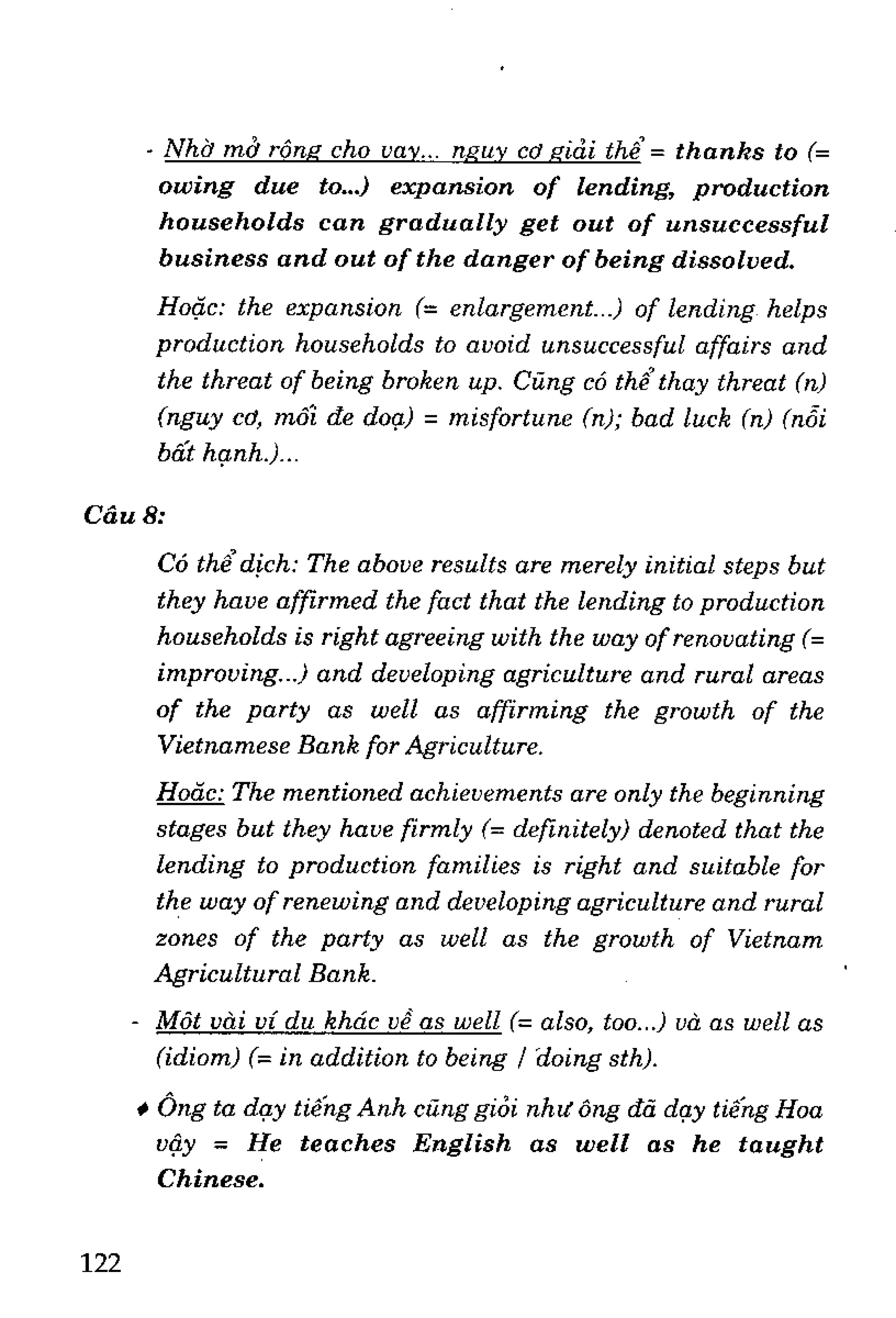 Luyện dịch Việt Anh