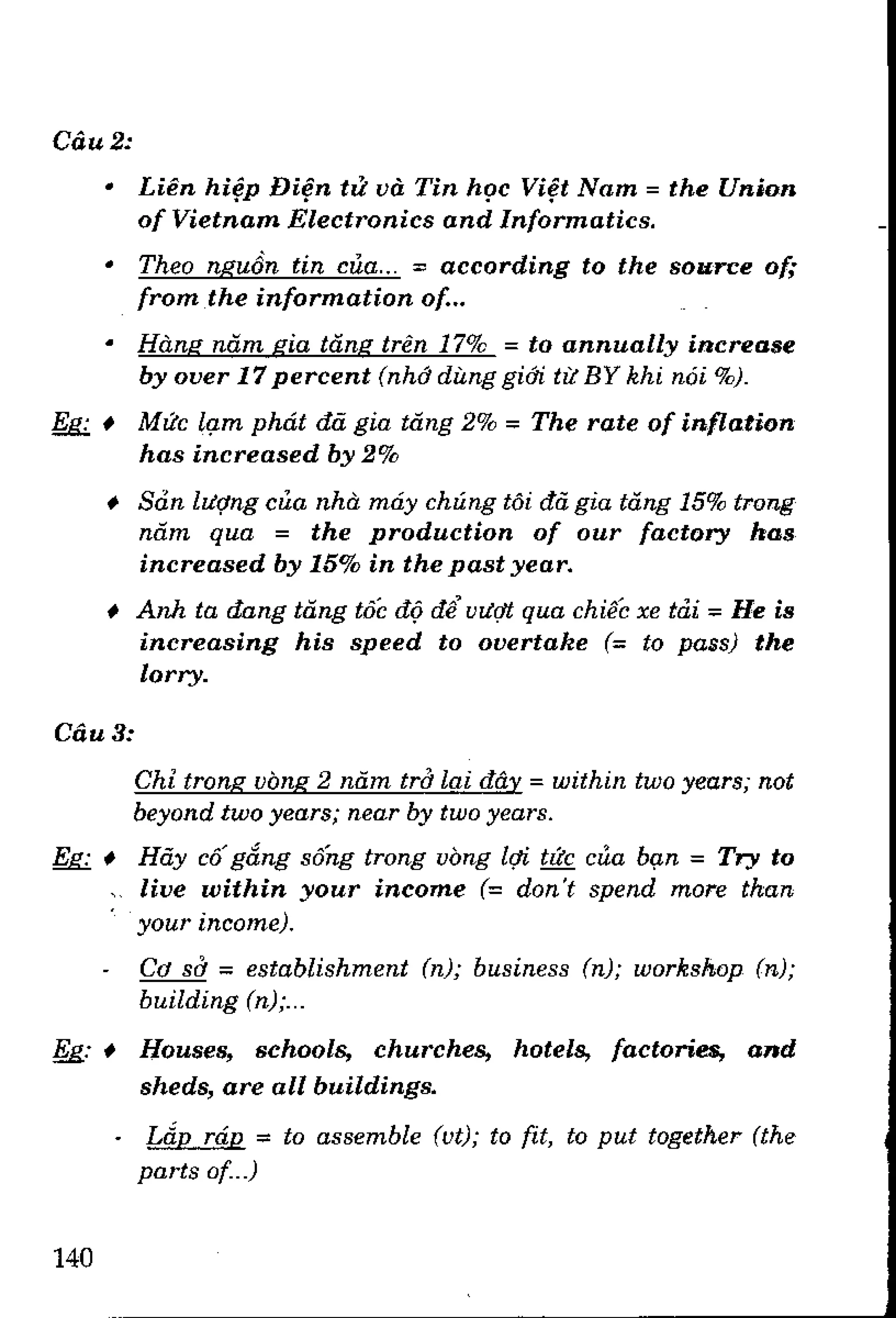 Luyện dịch Việt Anh