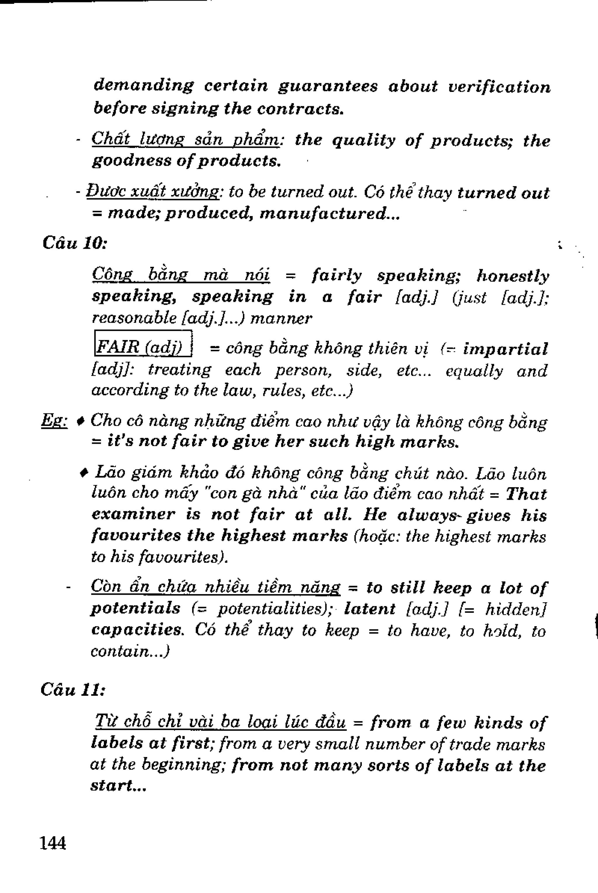 Luyện dịch Việt Anh