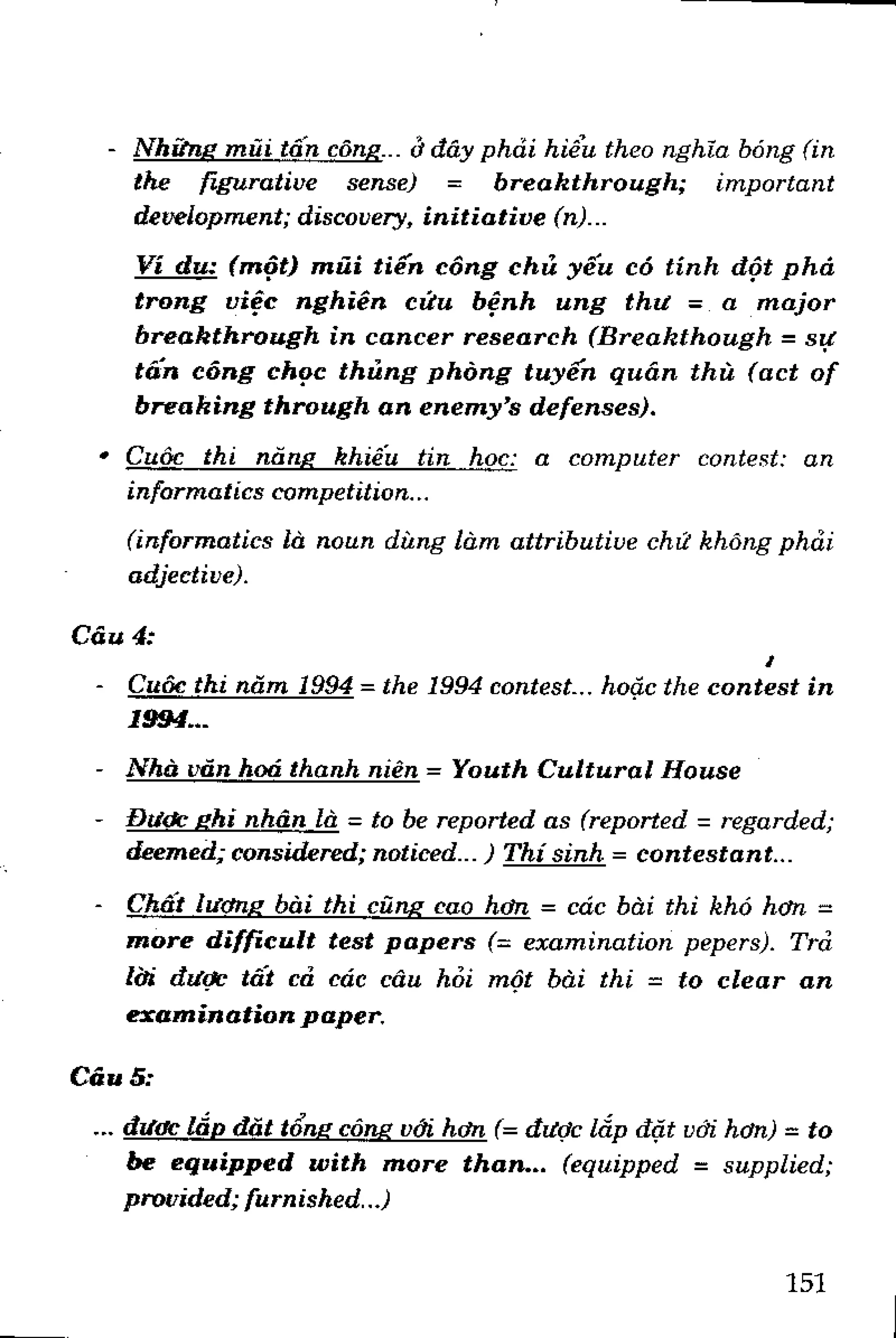 Luyện dịch Việt Anh