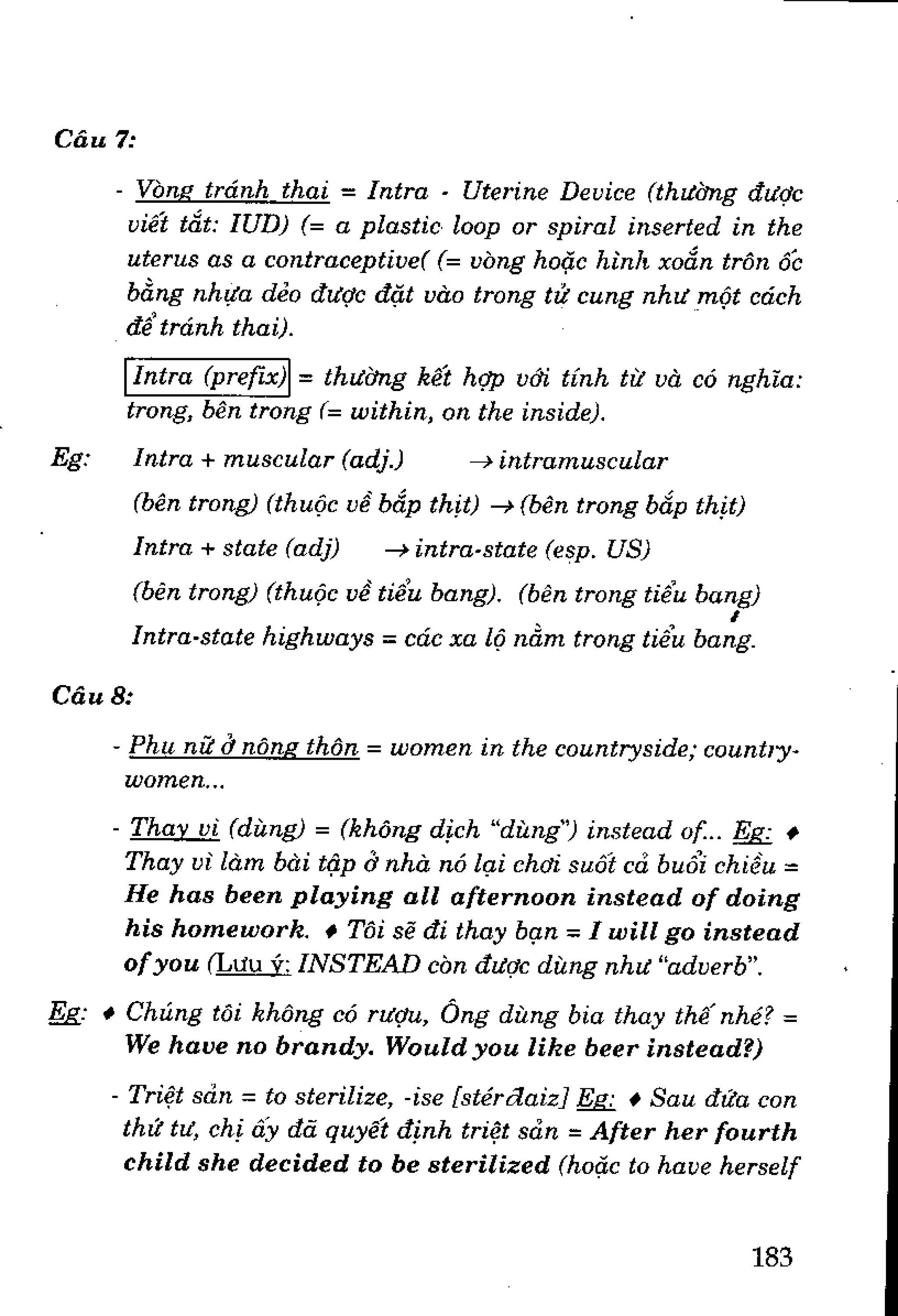 Luyện dịch Việt Anh