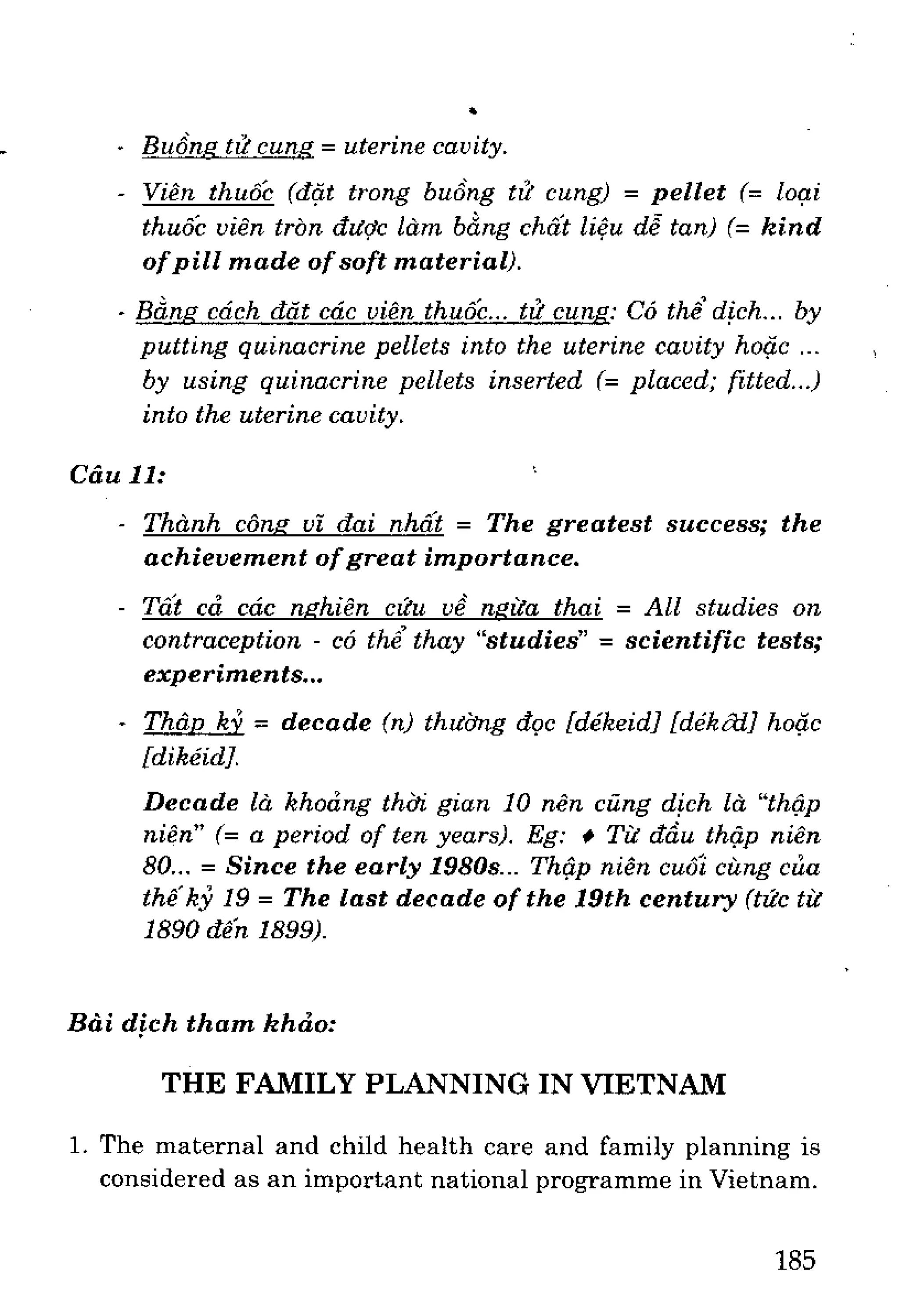 Luyện dịch Việt Anh