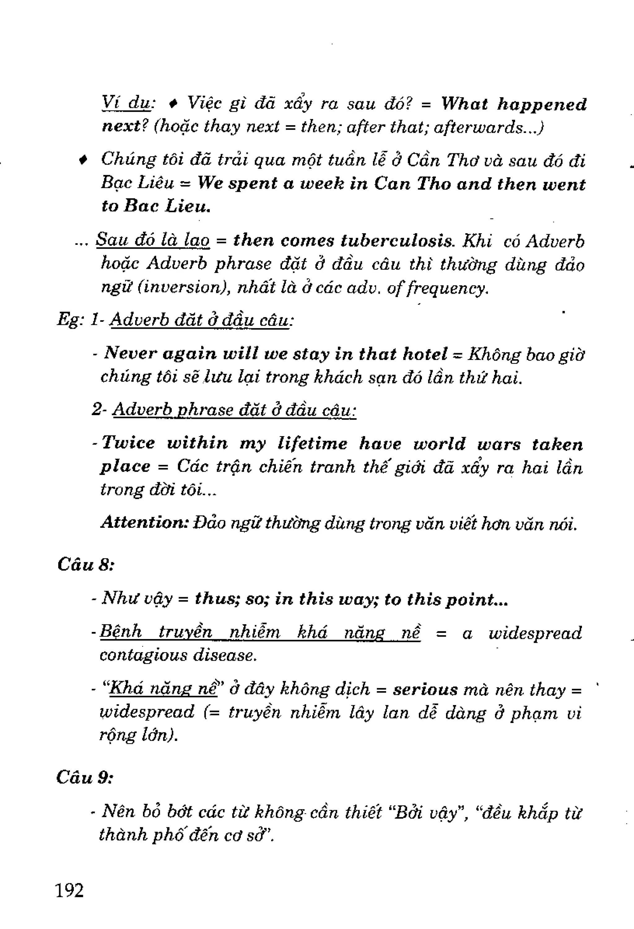 Luyện dịch Việt Anh