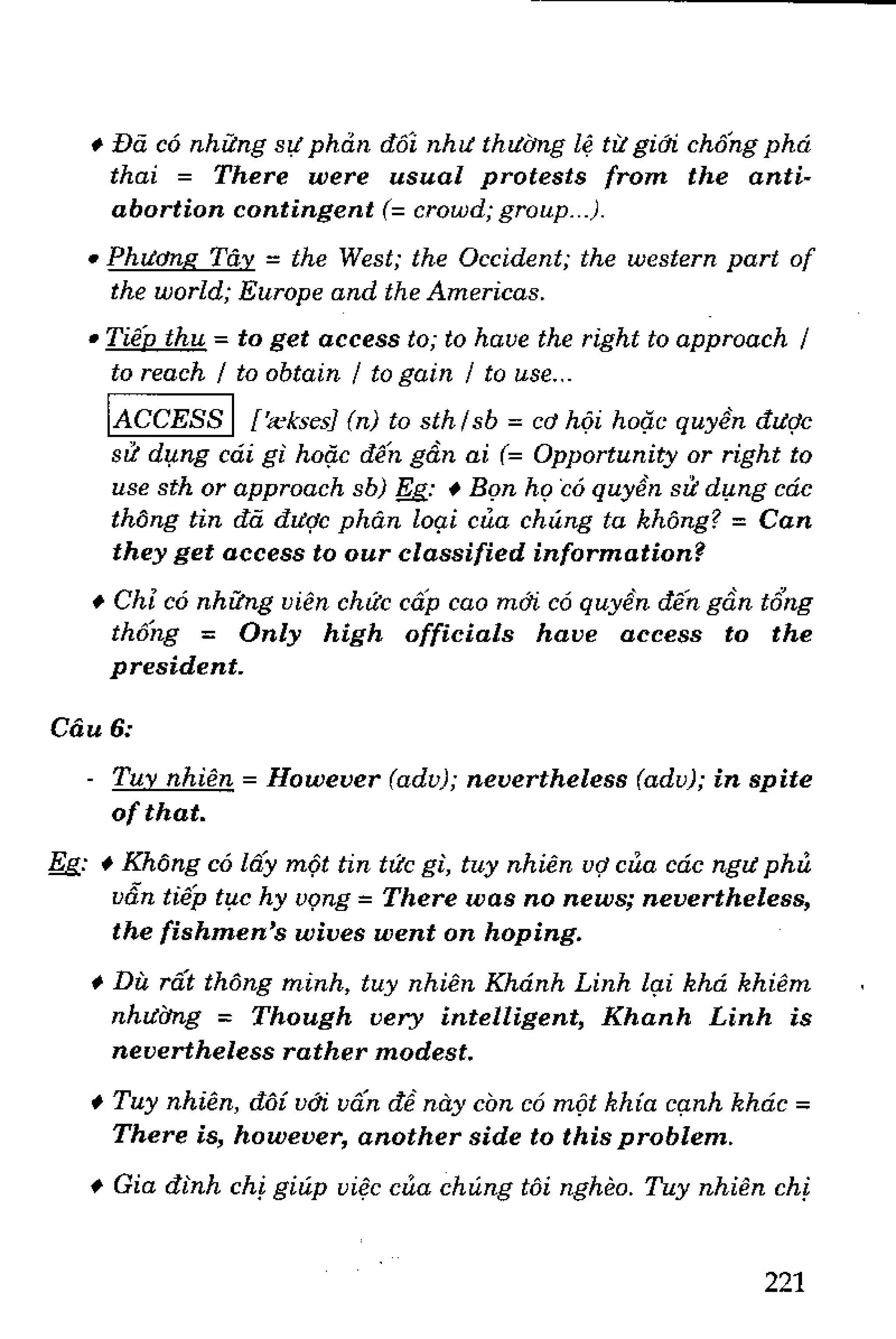 Luyện dịch Việt Anh