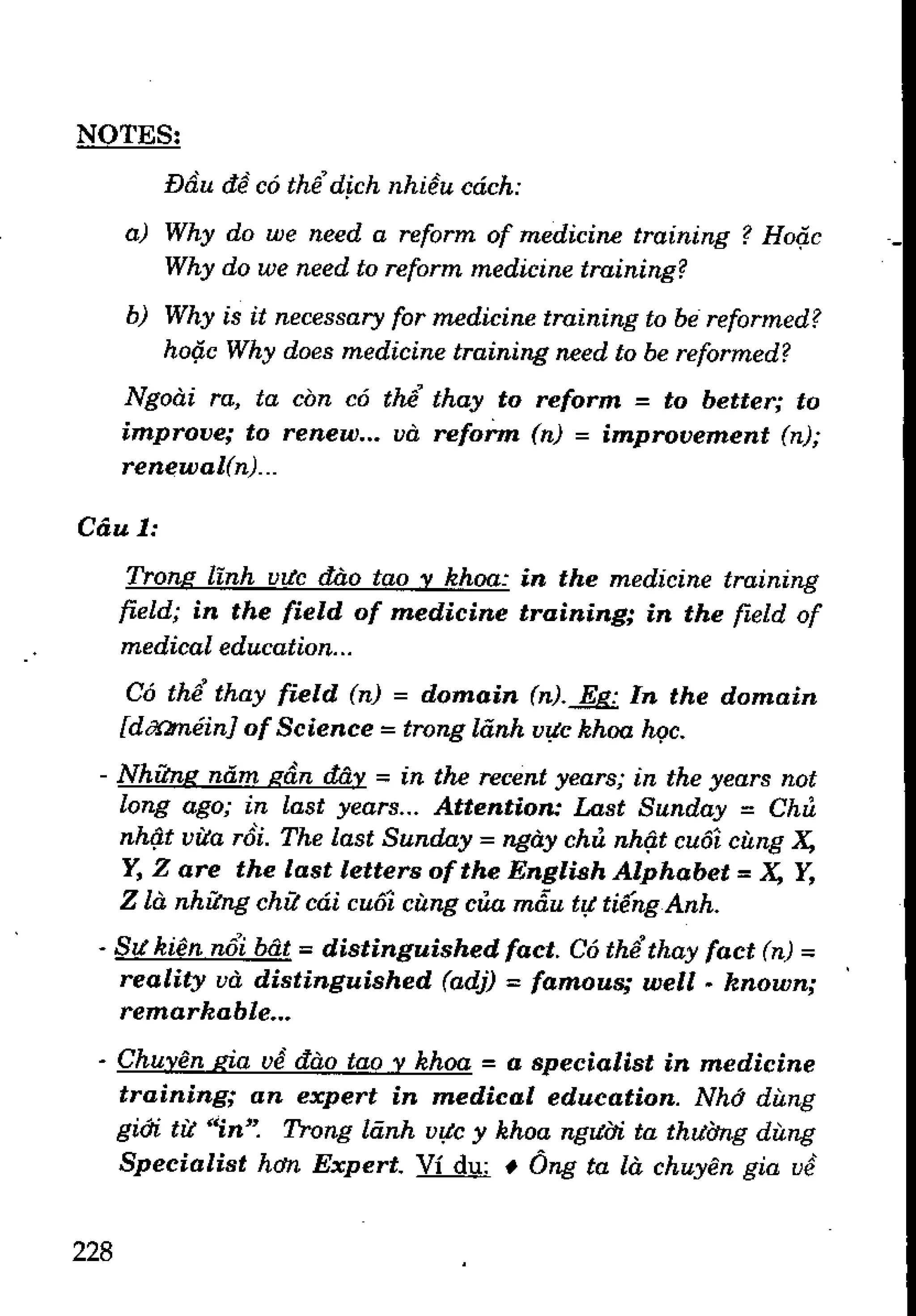 Luyện dịch Việt Anh
